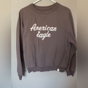 American Eagle Outfitters Women's Taupe Crew Neck Sweater